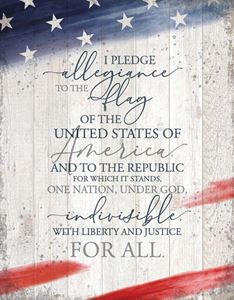 I Pledge Allegiance 11.75" x 15" Plaque