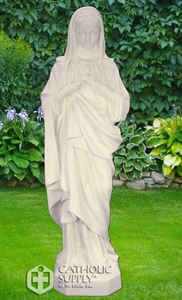 Immaculate Heart of Mary 24" Statue, White