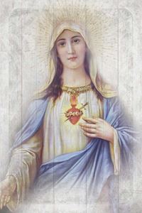 Immaculate Heart of Mary 6" x 9" Wall or Desk Plaque