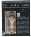 Infant of Prague 4" Statue with Prayer Card Set