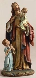 Jesus with Children Statue