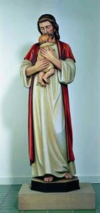 Jesus with Newborn Statue