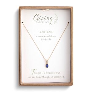  Lapis Gold Giving Necklace