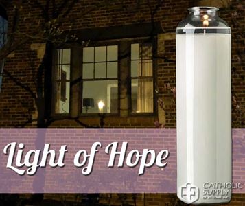 Light of Hope 14 Day Glass Bottle Candle