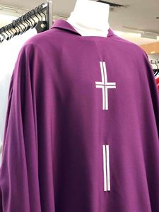 103 Manantial Sorgente Chasuble 103, chasuble, vestment, sorgente, manantial, robe, white, red, green, red, catholic chasuble, sorgento