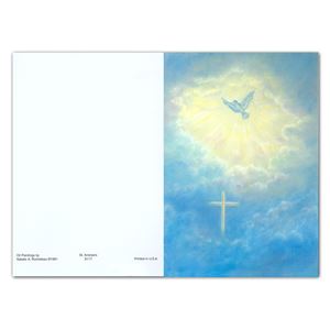 "Peace Be With You" Church Sympathy/Deceased Mass Card Oil Painting, Box of 50