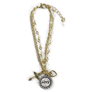 Mini Cross Bracelet Love