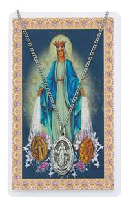 Miraculous Pendant & Holy Card