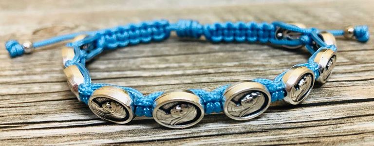 Mothers Blessing Bracelet with Blue Thread