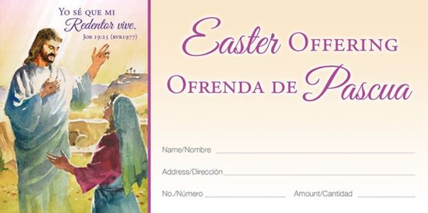My Redeemer Lives! Bilingual Easter Offering Envelope 100/PKG
