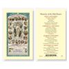 Mysteries Of The Rosary Laminated Prayer Card