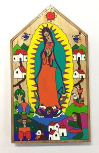Our Lady of Guadalupe Wood Wall Plaque from El Salvador