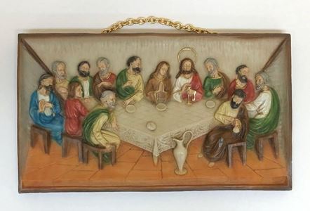 hanging last supper wall plaque
