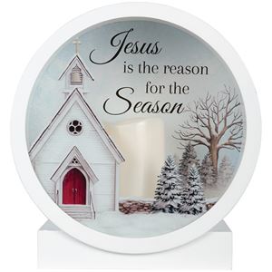Jesus is the Reason for the Season Shadow Box Lantern