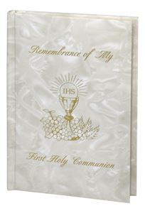 Remembrance Of My First Holy Communion Girl White Pearl