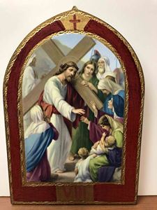 Set of 15 Stations of the cross - Florentine Finish