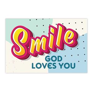 Smile God Loves You Pass It On Card