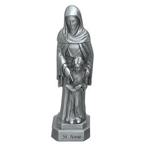 St. Anne 3.5" Pewter Statue 