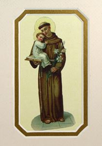 St. Anthony of Padua 3.5" x 5" Matted Print