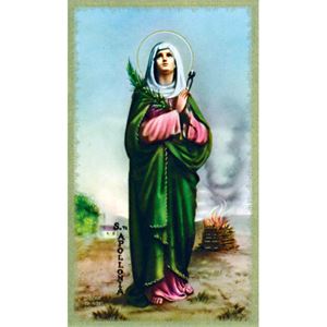 St. Apollonia Paper Prayer Card, Pack of 100