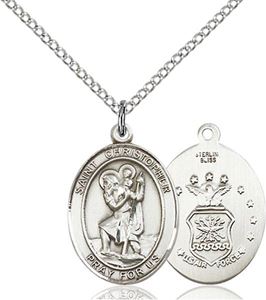 St. Christopher / Air Force Pendant