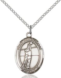 St. Christopher/Volleyball Pendant