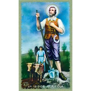 St. Isidore Paper Prayer Card, Pack of 100 