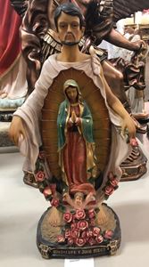 Heavens Majesty St. Juan Diego with Our Lady of Guadalupe 24" Statue
