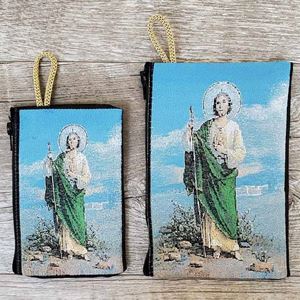 St. Jude Woven Rosary Pouch from Turkey