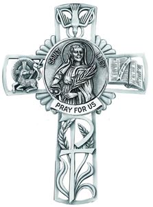 St. Lucy Pewter Wall Cross