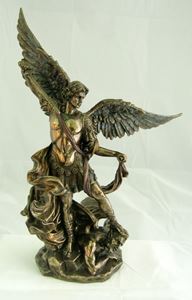 St. Michael 10" Bronze Colored Statue