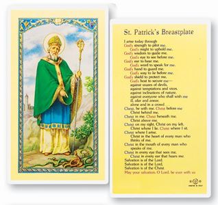 St. Patrick Breastplate Holy Card