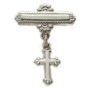 Sterling Silver Baby Cross Bar Pin