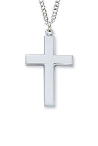 Sterling Silver Cross on 24" Chain