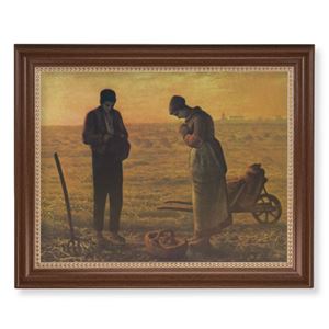 The Angelus (Millet) 11 x 14 Walnut Framed Print