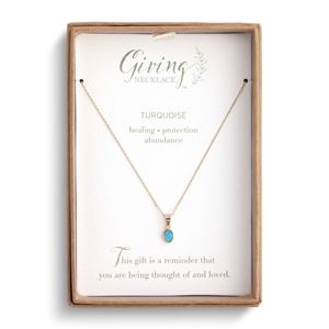 Turquoise Gold Giving Necklace