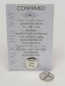 Walk His Way Confirmed Coin with Sentiment Card