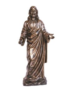 Welcoming Christ 42" Lightly Painted Bronze Fiberglass Statue