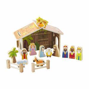 Wood Childrens Nativity Set