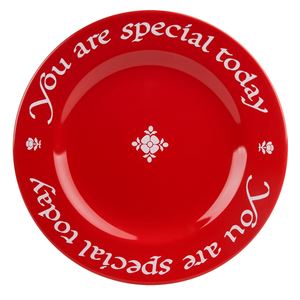 You Are Special Today Red Plate with Pen waechtersbach