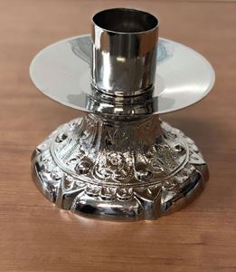 Nickel Plated Altar Candlestick 
